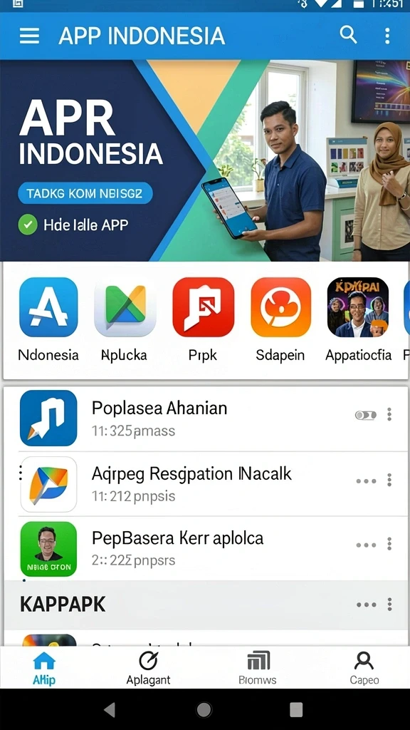 55rt - Tampilan awal yang menarik dan user-friendly.