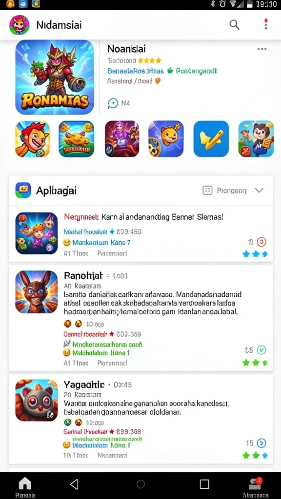8768 - Tampilan menu utama yang menarik dan mudah digunakan.