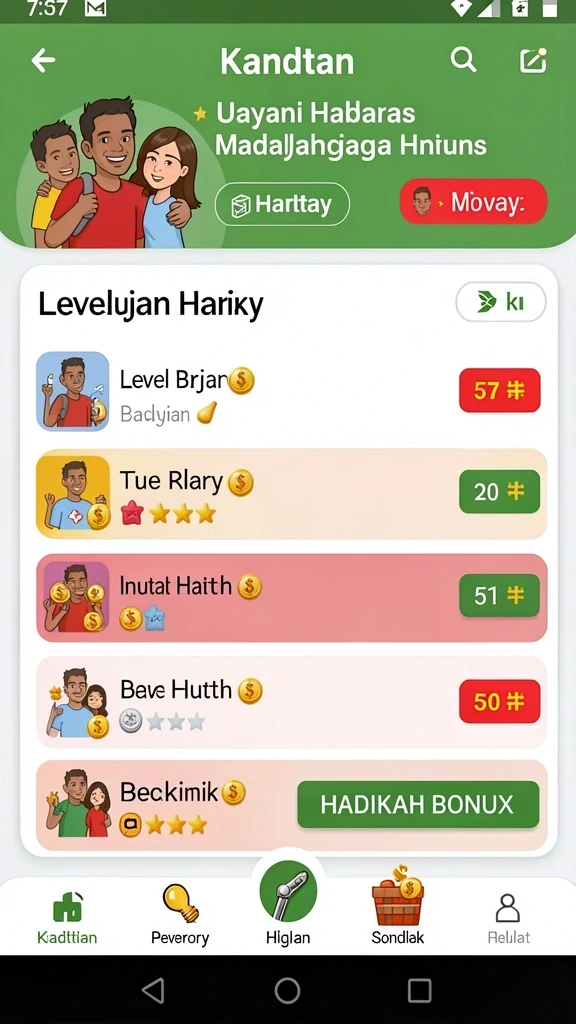 atom138 - Beragam mode permainan menambah keseruan bermain.