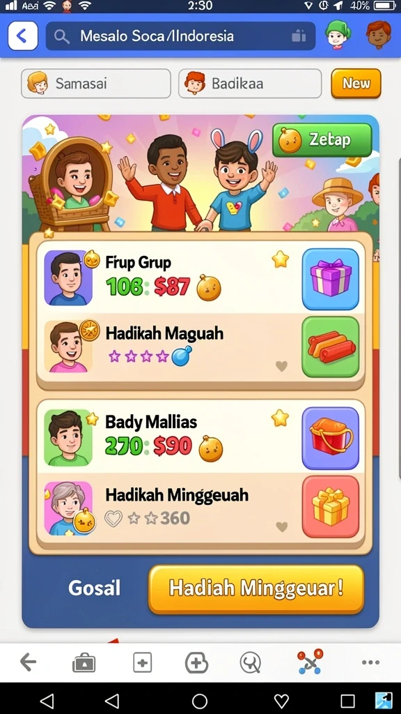 jin69 - Tampilan awal yang menarik dan penuh warna.